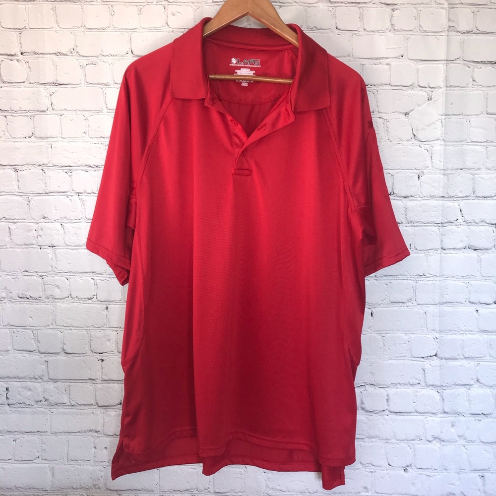 LAPG Men’s XXL, Operators Tactical Polo shirt, Red